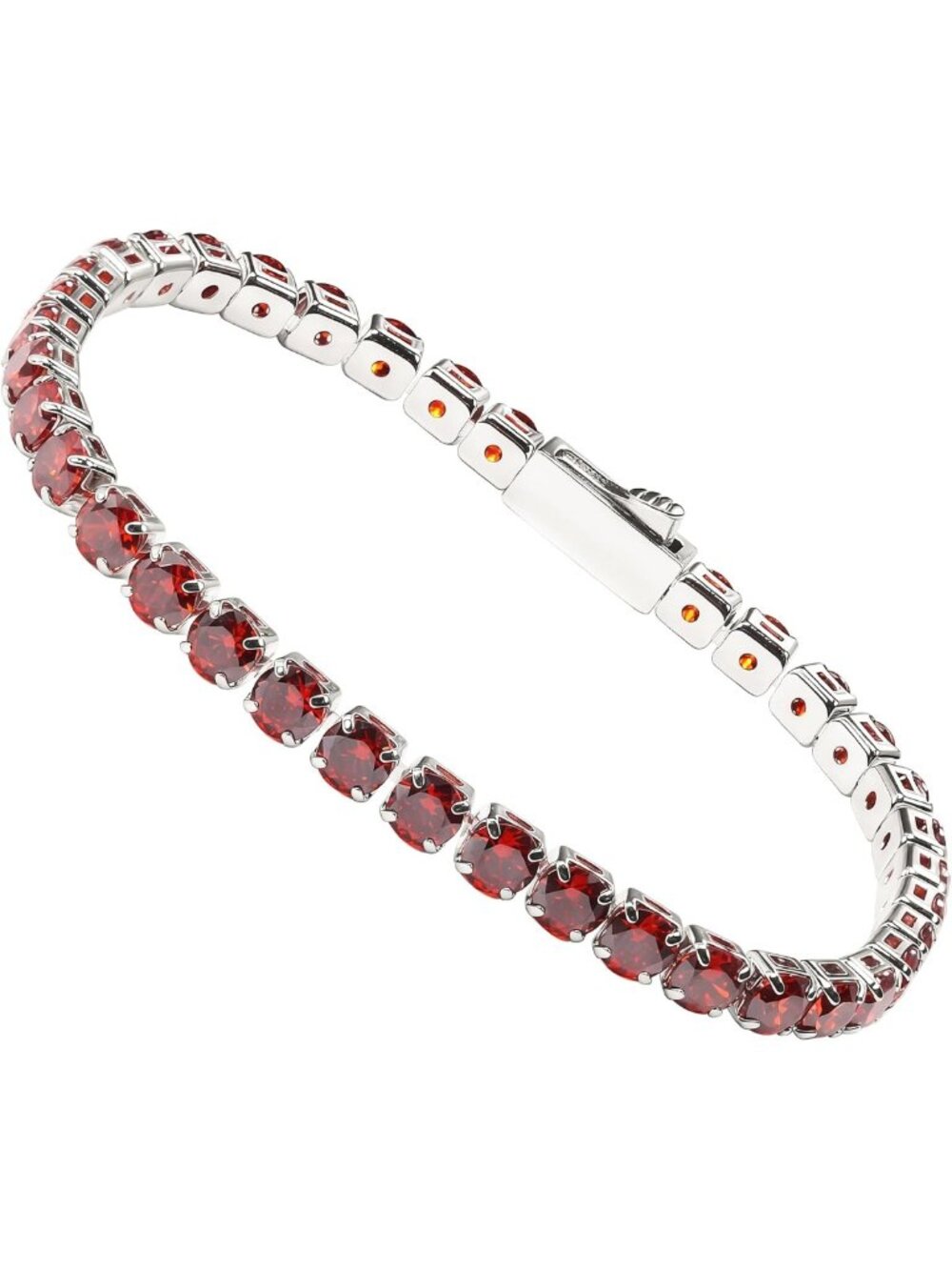 Elegant Moissanite Tennis Bracelet for Women, 4mm/5mm Diamond Jewelry Gift, Size